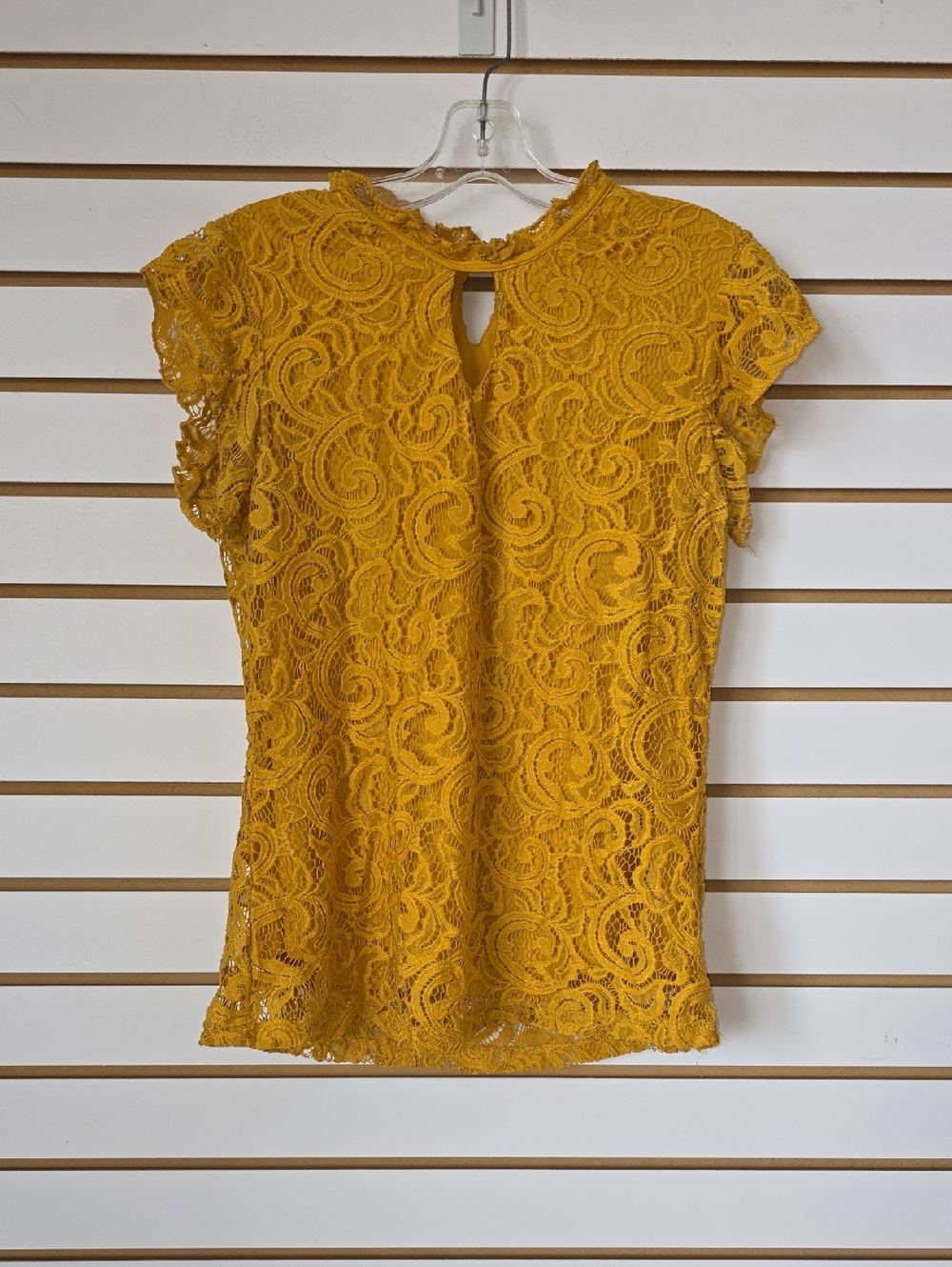 PerSeption Concept Lace Short Sleeve Top XL